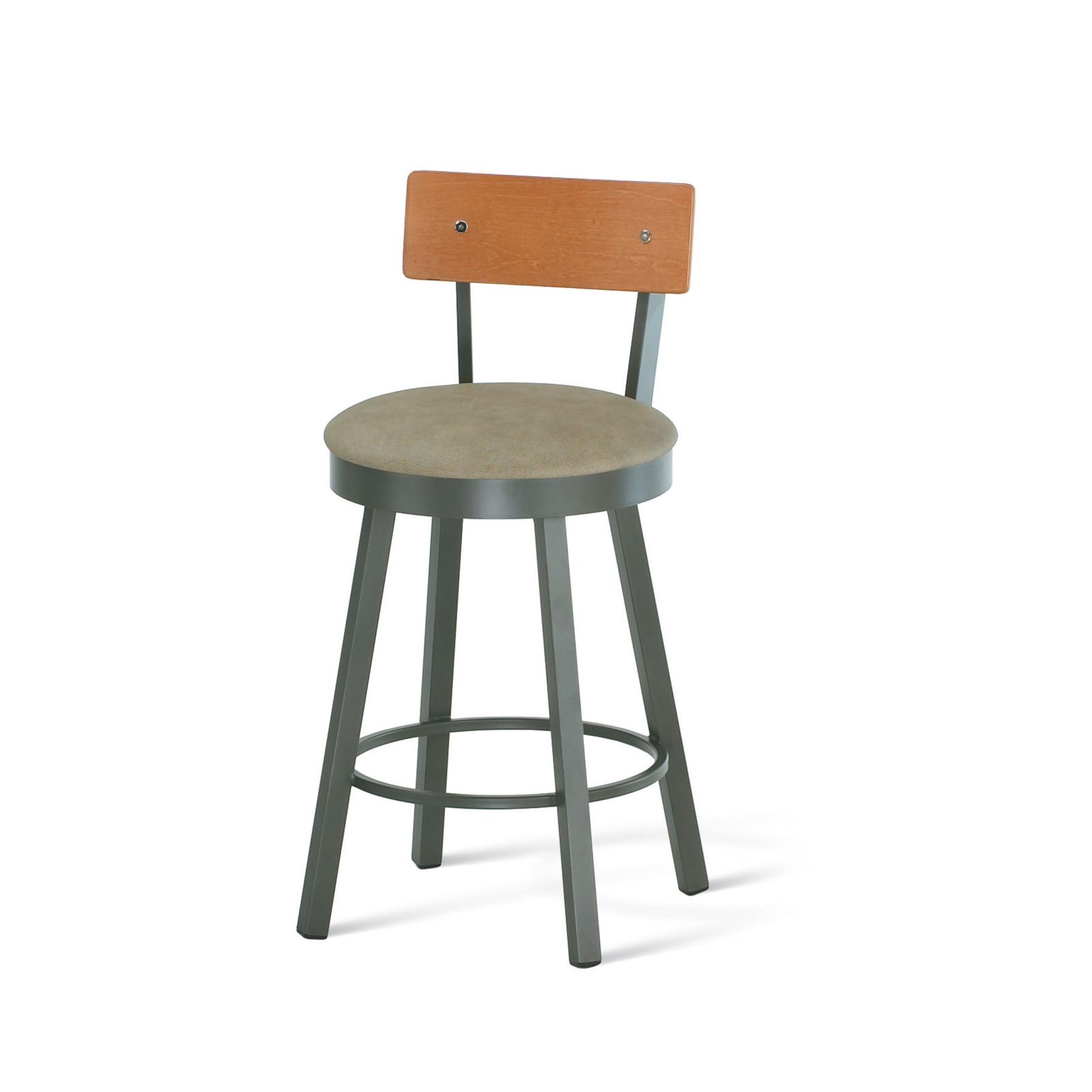 Metal Finish: 57 Metallo • Seat Covering: Discontinued • Wood Back: 83 Tabacco (discontinued)