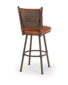 Creation I Bar Stool • Metal - Golden Brown - Shown With Comfort Seat