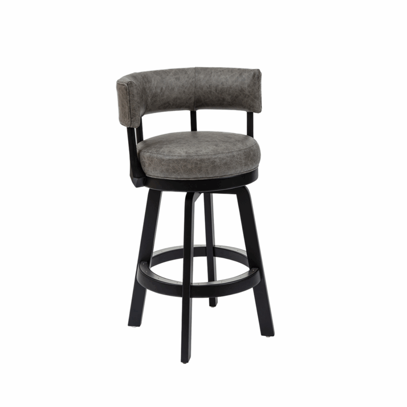 Darafeev Ace Maple Upholstered Swivel Stool