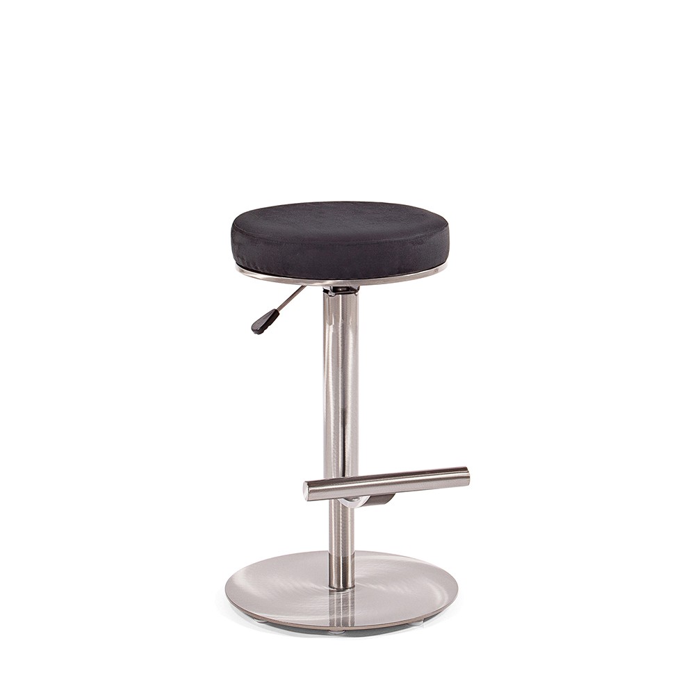 2028_Cosmo_Backless_Stool_platinum_with_black_cushion_WB-1