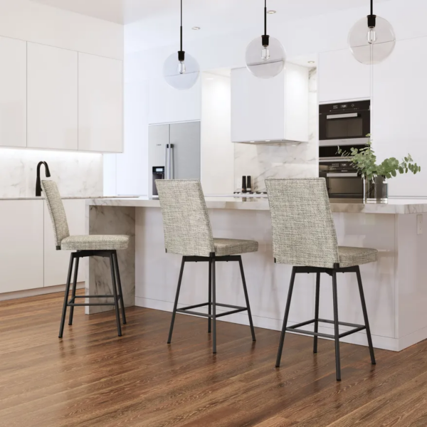 Shown with 25 Black Coral Finish and LD Coastline Fabric