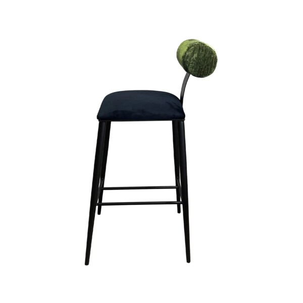 Luca Shown in Suede Black Finish with Forest Green Fabirc side