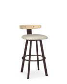 Asher Shown with 52 Oxidado Metal • LR Harbor Fabric • NT Nature Wood-LR-NT