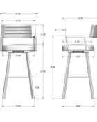 Albert Swivel Stool Specs