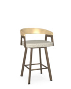 Amisco 41282 Carmela Shown In 69 Sugar Bronze Metal Finish • LR Harbor Fabric • NT Nature Ash Wood