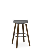 Walden Shown In 25 Black Coral Metal • KZ Silverpoint Fabric • 96 Pinecone Wood