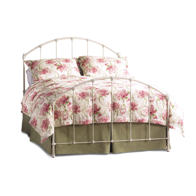 Wesley Allen Coventry Bed Iron Headboard with Metal Surround
