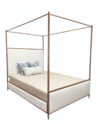 Royce Canopy Hand Hammered Copper French Ivory Performance Fabric4