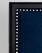 Avery Aged Iron Finish Chronicle Navy Fabric