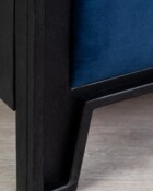 Avery Aged Iron Finish Chronicle Navy Fabric