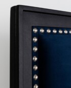 Avery Aged Iron Finish Chronicle Navy Fabric