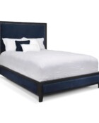 Avery Aged Iron Finish Chronicle Navy Fabric