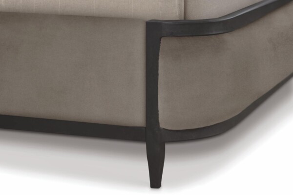 WesleyAllen_Broadway_1201_HBFS_AgedIronFinish_DuskFogVelvetPerformanceFabric_Closeup