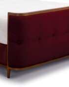 WesleyAllen_Broadway_1201_queen_CBFS_OpaqueCopper_finish_ChronicleMerlot_fabric_closeup2