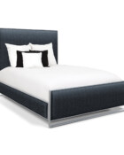 Fenton Opaque Light Silver Finish Charo Midnight Fabric