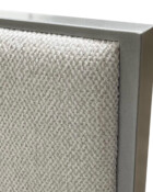 Wesley Allen Mae Platinum Grey finish French Mist fabric