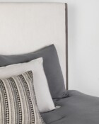 Nile Weather Grey finish Lyric Ivory fabric