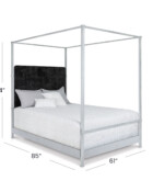 Wesley Allen Quincy Opaque Light Silver finish Verona Charcoal