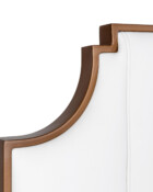Spencer Opaque Copper finish Aspen Pure White fabric