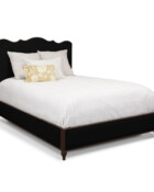 Evans Natural Rust finish Black Velvet Performance Fabric