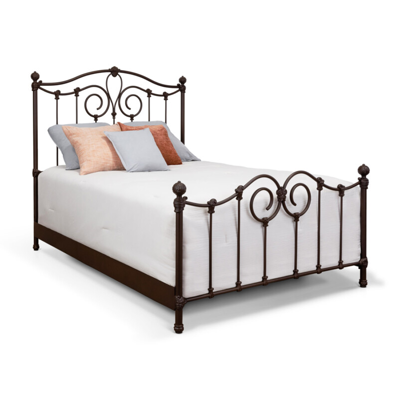 Wesley Allen Olympia Bed Iron Headboard and Footboard