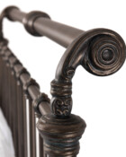 Wesley Allen Sheffield Iron Bed Shown in Aged Bronze 2