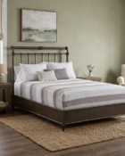 Wesley Allen Sheffield Iron Bed Shown in Aged Bronze Lifestyle