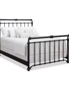 Wesley Allen Sheffield Iron Bed Shown in Aged Iron 1