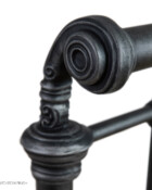 Wesley Allen Sheffield Iron Bed Shown in Aged Iron 2