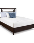 Wesley Allen Sunset Iron Bed Shown in Natural Rust 1