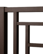 Wesley Allen Sunset Iron Bed Shown in Natural Rust 3