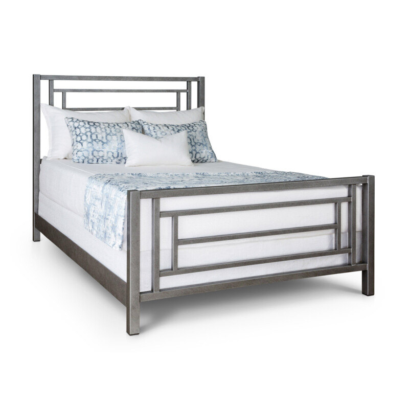 Wesley Allen Sunset Bed Iron Headboard and Footboard
