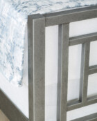 Wesley Allen Sunset Iron Bed Shown in Silver Bisque 4