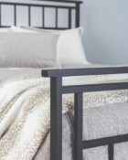 Wesley Allen Aspen Iron Bed Shown In Matte Black Finish 1