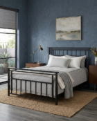 Wesley-Allen-Aspen-Iron-Bed-Shown-In-Matte-Black-Finish-lifestyle