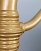 Wesley Allen Birmingham Iron Bed Shown In Opaque Gold Finish 11