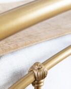 Wesley Allen Birmingham Iron Bed Shown In Opaque Gold Finish 2