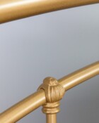 Wesley Allen Birmingham Iron Bed Shown In Opaque Gold Finish 5