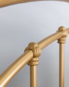 Wesley Allen Birmingham Iron Bed Shown In Opaque Gold Finish 7