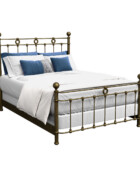 Wesley Allen Latif Iron Bed Shown In Brass Bisque 1