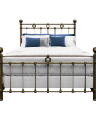 Wesley Allen Latif Iron Bed Shown In Brass Bisque 2