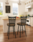 Garden Shown in 75 Cobrizo and BH Creme Brulee (discontinued) Bar Height