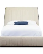 London Shown in Pebblestone Finish with Cream Velvet Performance Fabric front