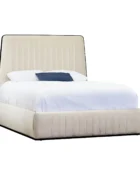 London Shown in Pebblestone Finish with Cream Velvet Performance Fabric full angle