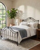 Wesley Allen Montgomery Bed Aged Iron Finish lifestyle