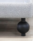 Wesley Allen Oliver Matte Black Finish Zen Dawn Performance Fabric Closeup