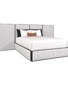 Wesley Allen River Matte Black Finish Zen Dawn Performance Fabric