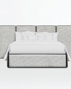 Wesley Allen River Matte Black Finish Zen Dawn Performance Fabric