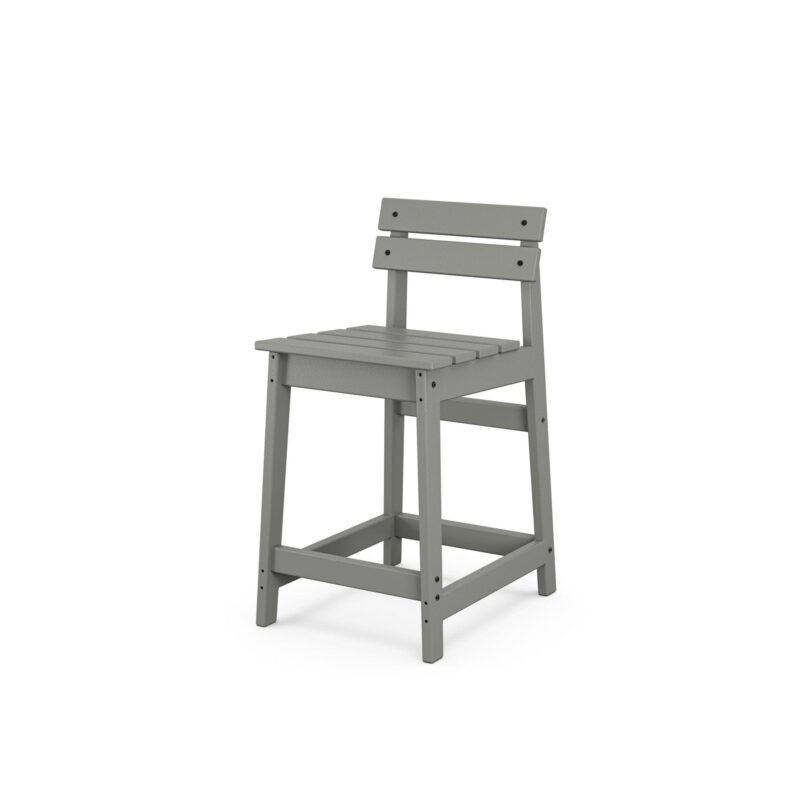 POLYWOOD Modern Studio Plaza Lowback Counter Chair