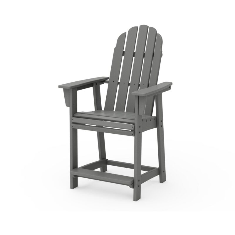 POLYWOOD Vineyard Curveback Adirondack Counter Chair
